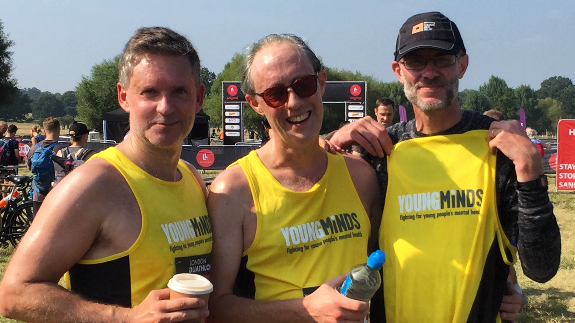 James and David at their Duathlon.